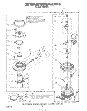 3367725 PUMP AND MOTOR Diagram and Parts List for DU8500XT1  Whirlpool Dishwasher