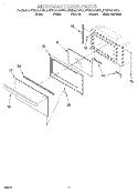 MICROWAVE DOOR, OPTIONAL Diagram and Parts List for KEMS307GBS0  KitchenAid Microwave Oven Combo