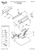 TOP AND CONSOLE, LIT/OPTIONAL Diagram and Parts List for LGR3624EQ2  Whirlpool Dryer