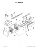 ICE MAKER Diagram and Parts List for KBFS20EVMS9  KitchenAid Refrigerator