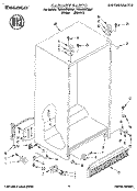 CABINET Diagram and Parts List for TS22AWXBN01  Whirlpool Refrigerator
