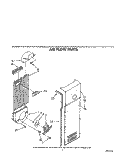 AIR FLOW Diagram and Parts List for KSRB25QXWH00  KitchenAid Refrigerator