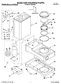 BASE AND HOUSING PARTS Diagram and Parts List for KPCM100  KitchenAid Coffee Maker