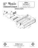 CONSOLE Diagram and Parts List for DU9700XR7  Whirlpool Dishwasher