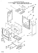 CHASSIS Diagram and Parts List for SF325PEGZ0  Whirlpool Range
