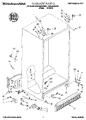 CABINET Diagram and Parts List for KSRC22KBAL01  KitchenAid Refrigerator