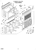 CABINET Diagram and Parts List for AR2400XA2  Whirlpool Air Conditioner