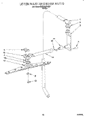 UPPER WASH AND RINSE Diagram and Parts List for KUDD230YWH1  KitchenAid Dishwasher