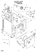 SECTION Diagram and Parts List for LER4634BQ1  Whirlpool Dryer