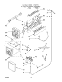 ICE MAKER, OPTIONAL Diagram and Parts List for ED7FHGXKQ00  Whirlpool Refrigerator