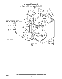 CABINET Diagram and Parts List for LA5805XKW0  Whirlpool Washer
