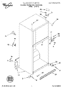 CABINET Diagram and Parts List for ET20PMXDN03  Whirlpool Refrigerator