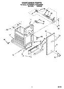 CONTAINER PARTS Diagram and Parts List for KUCS02FRSS1  KitchenAid Trash Compactor