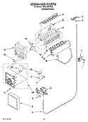 ICEMAKER PARTS, OPTIONAL PARTS (NOT INCLUDED) Diagram and Parts List for ED5LHEXTD00  Whirlpool Refrigerator