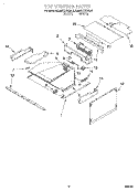 TOP VENTING Diagram and Parts List for KEMS378GWH0  KitchenAid Microwave Oven Combo