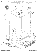 CABINET, LITERATURE Diagram and Parts List for KSRS25QGWH02  KitchenAid Refrigerator