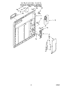 INNER DOOR Diagram and Parts List for DU935QWDB6  Whirlpool Dishwasher