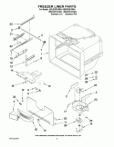 FREEZER LINER PARTS Diagram and Parts List for KBLS20EVMS4  KitchenAid Refrigerator