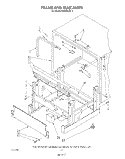 FRAME AND TANK Diagram and Parts List for KUDD210T1  KitchenAid Dishwasher