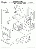 LOWER OVEN PARTS Diagram and Parts List for RBD277PVB00  Whirlpool Wall Oven
