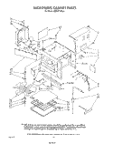 MICROWAVE CABINET Diagram and Parts List for KEMI371TBL0  KitchenAid Microwave Oven Combo