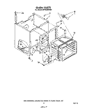OVEN Diagram and Parts List for RF310PXPW0  Whirlpool Range