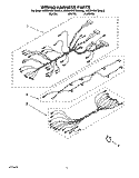 WIRING HARNESS Diagram and Parts List for KEDH207BAL2  KitchenAid Range