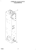 FREEZER LINER Diagram and Parts List for KSSS36DBW00  KitchenAid Refrigerator