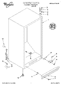 CABINET, LIT/OPTIONAL Diagram and Parts List for EV150NXEN01  Whirlpool Freezer
