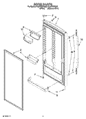 DOOR PARTS Diagram and Parts List for EL8ATRRRQ02  Whirlpool Refrigerator