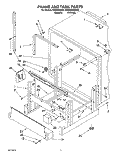 FRAME AND TANK Diagram and Parts List for KUDA23HB0  KitchenAid Dishwasher