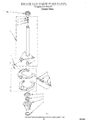 BRAKE AND DRIVE TUBE Diagram and Parts List for 3LBR6132EQ1  Whirlpool Washer