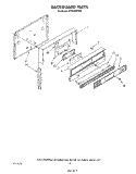 BACKGUARD , LIT / OPTIONAL Diagram and Parts List for SF365BEPW3  Whirlpool Range