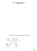 OPTIONAL Diagram and Parts List for 3CSP2761BW0  Whirlpool Dryer