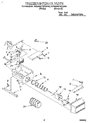 FREEZER INTERIOR Diagram and Parts List for 4YED25PWAW00  Whirlpool Refrigerator