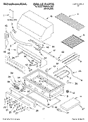 GRILLE PARTS Diagram and Parts List for KFGR364LSS0  KitchenAid Grill
