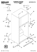 CABINET, LITERATURE Diagram and Parts List for ST18HPXKQ00  Whirlpool Refrigerator