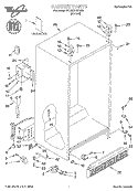 CABINET, LITERATURE Diagram and Parts List for 4YED22PQFN03  Whirlpool Refrigerator