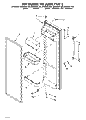 REFRIGERATOR DOOR PARTS Diagram and Parts List for ED2JHAXTL02  Whirlpool Refrigerator