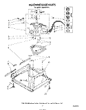 MACHINE BASE Diagram and Parts List for LA6800XSN1  Whirlpool Washer