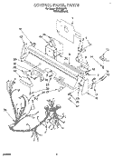 CONTROL PANEL, LIT/OPTIONAL Diagram and Parts List for KUDH230Y2  KitchenAid Dishwasher