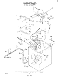 Part Location Diagram of 356887 Whirlpool SPRING, HOSE RETAINING