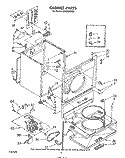 SECTION Diagram and Parts List for LE6600XSW0  Whirlpool Dryer