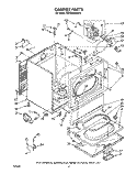 CABINET Diagram and Parts List for KGYE960WAL0  KitchenAid Dryer