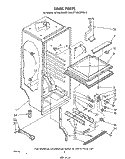LINER , LIT/OPTIONAL Diagram and Parts List for ET14DCXRWR0  Whirlpool Refrigerator
