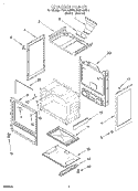 CHASSIS Diagram and Parts List for FGP320EN0  Roper Range