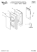 CONTROL PANEL, LITERATURE Diagram and Parts List for MH6151XHQ0  Whirlpool Microwave
