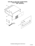 TOP GRILLE AND UNIT COVER PARTS Diagram and Parts List for KSSO36QTB04  KitchenAid Refrigerator