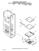 FREEZER LINER PARTS Diagram and Parts List for WSF26D2EXF01  Whirlpool Refrigerator