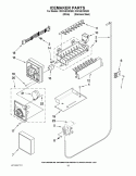 ICEMAKER PARTS Diagram and Parts List for ID3CHEXWS00  Whirlpool Refrigerator